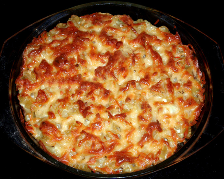 Запеканка из макарон с яйцом
