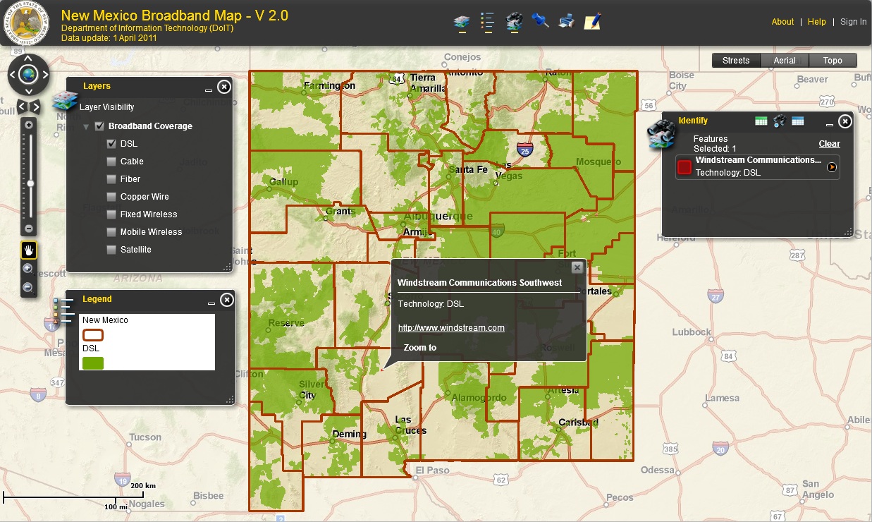 New Mexico Broadband Mapping Program Earth Data Analysis Center