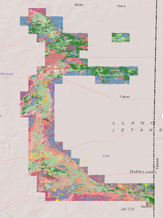 The Dune Sagebrush Lizard Habitat Map Earth Data Analysis Center