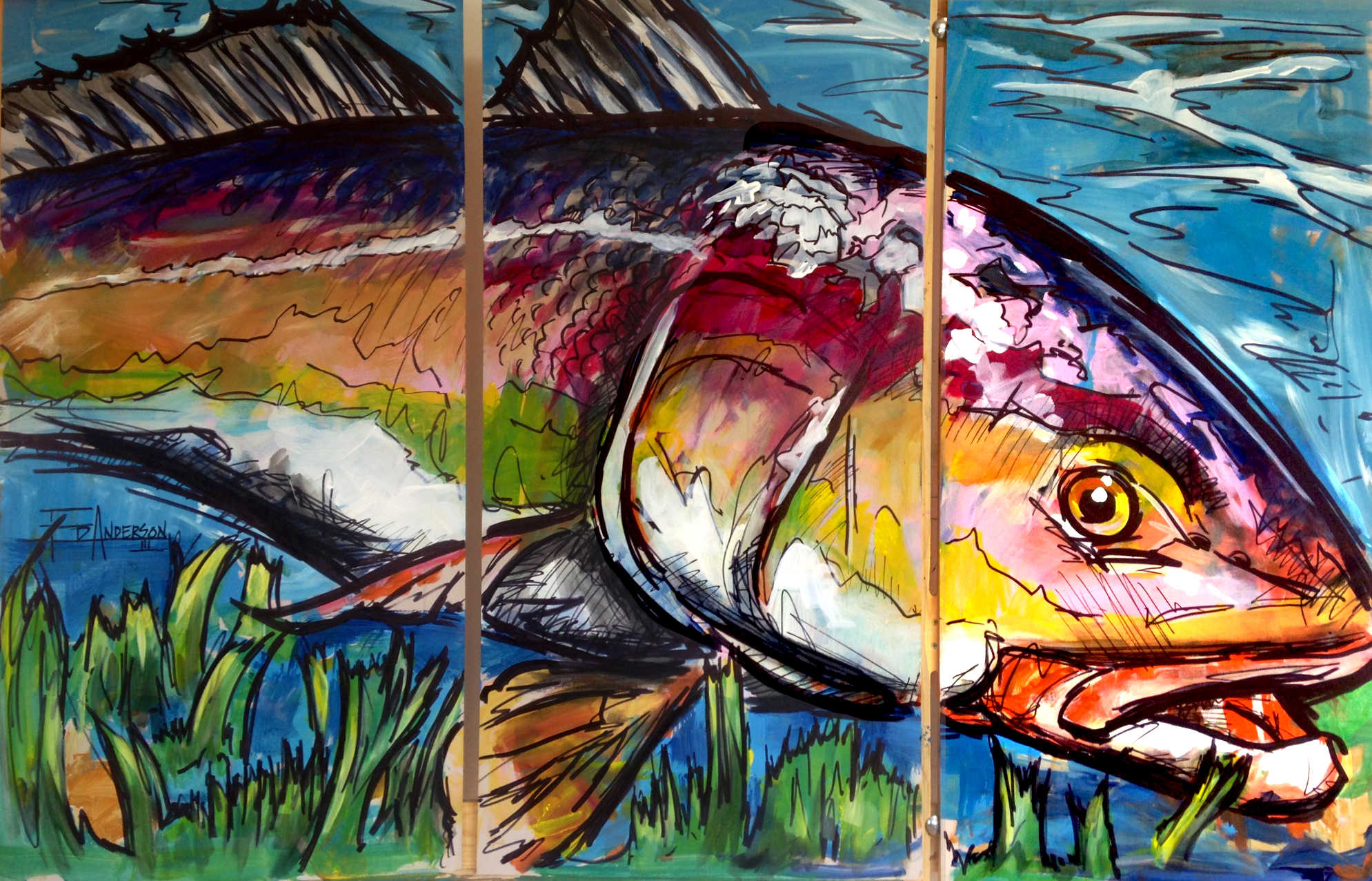 Ruby Redfish Ed Anderson Art