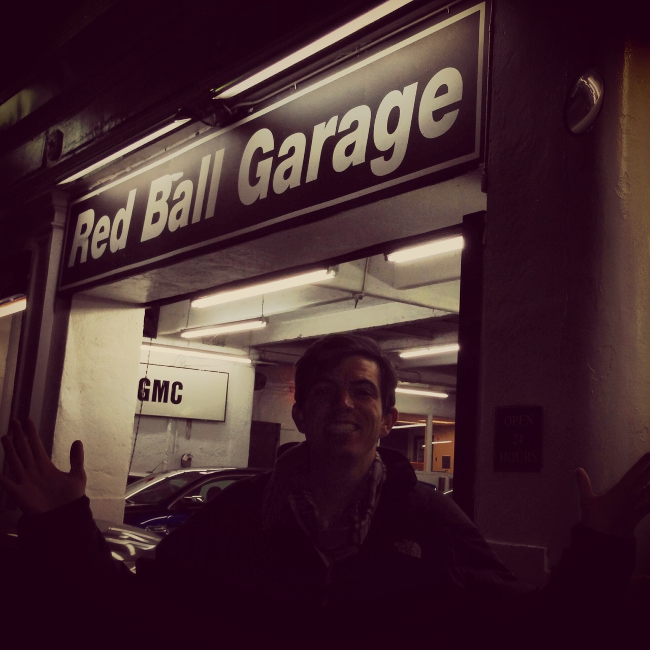 Ed Bolian at the Red Ball Parking GarageStarting Point for the