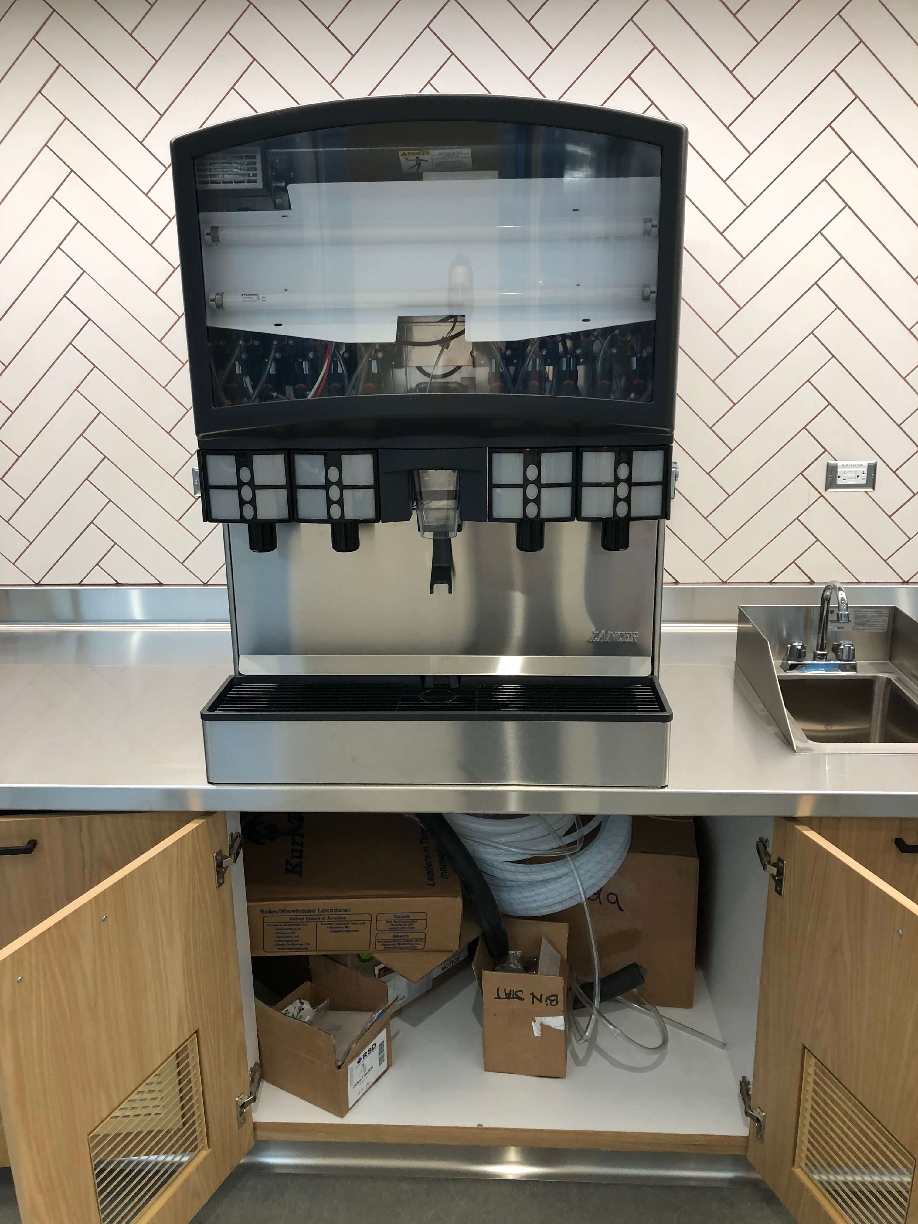 Soda Fountain Installation with Hidden Components Edco Distributing
