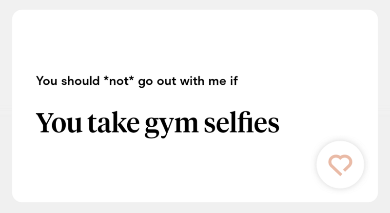 Hinge Prompt, Answer To Question You Should Not Go Out With Me If