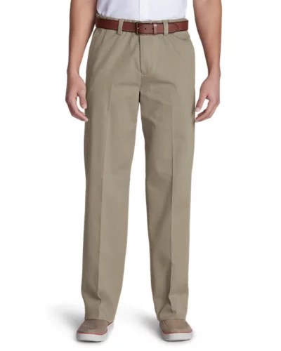 Men's Casual Performance Comfortwaist Flatfront Chinos Relaxed