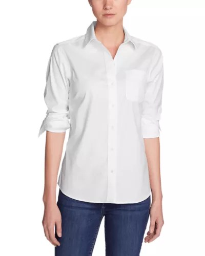 Women's Wrinklefree Boyfriend Longsleeve Shirt Eddie Bauer