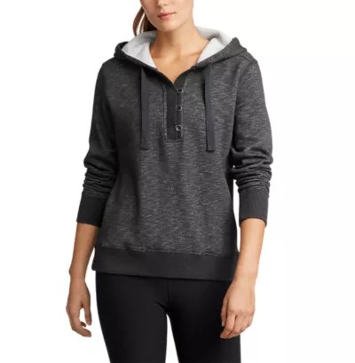 Women's Brushed Fleece Hooded Pullover Eddie Bauer