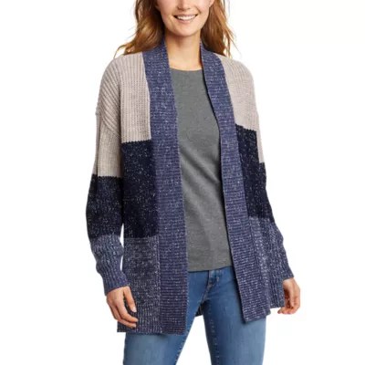 Women's Colorblocked Cardigan Sweater Eddie Bauer