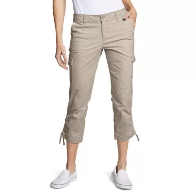 Women's Adventurer® Stretch Ripstop Crop Cargo Pants Slightly Curvy