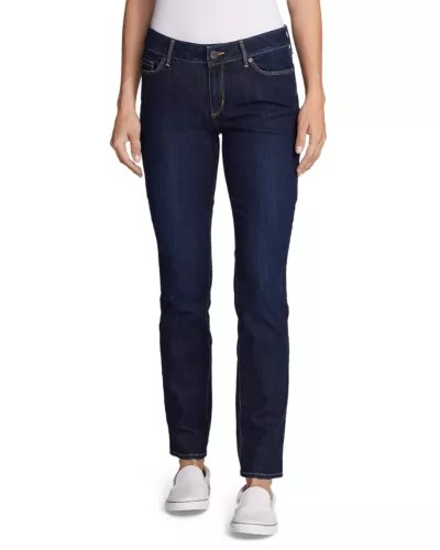 Women's Voyager Slim Straight Jeans Slightly Curvy Eddie Bauer