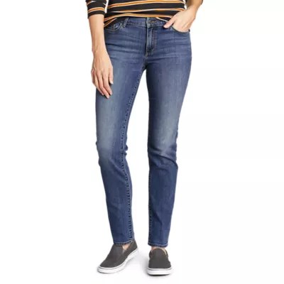 Women's Voyager Slim Straight Jeans Slightly Curvy Eddie Bauer