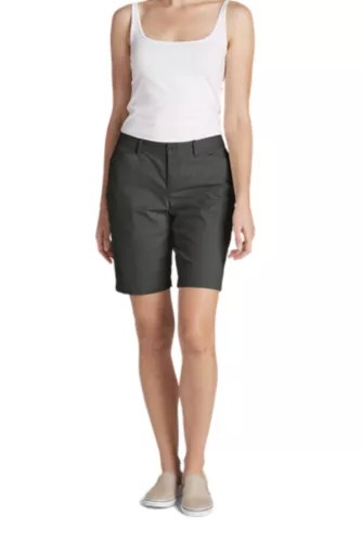 Women's Stretch Legend Wash Shorts Curvy Fit, 10" Eddie Bauer