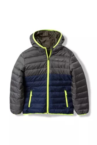 Boys' Cirruslite Reversible Down Hooded Jacket Eddie Bauer