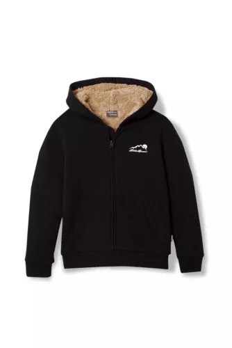 Boys' Camp Fleece Faux Shearling Fullzip Hoodie Eddie Bauer
