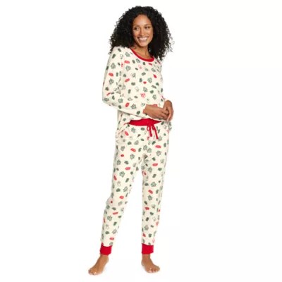 Women's Quest Fleece Sleep Set Print Eddie Bauer