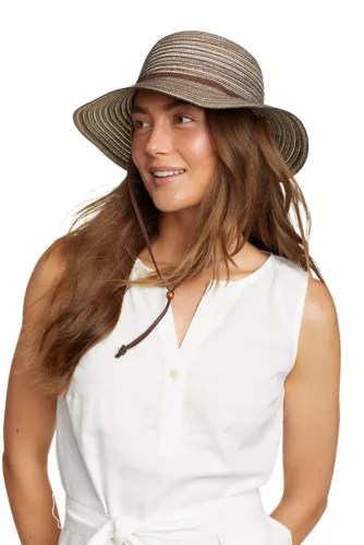 Women's Packable Straw Hat Wide Brim Eddie Bauer