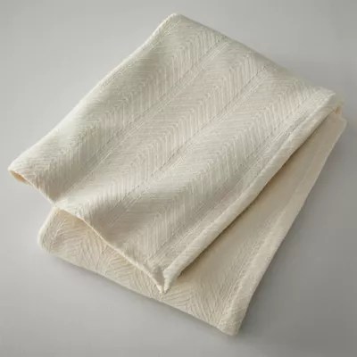 Herringbone Cotton Blanket Eddie Bauer