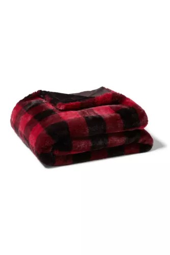 Cabin Faux Fur Throw Eddie Bauer