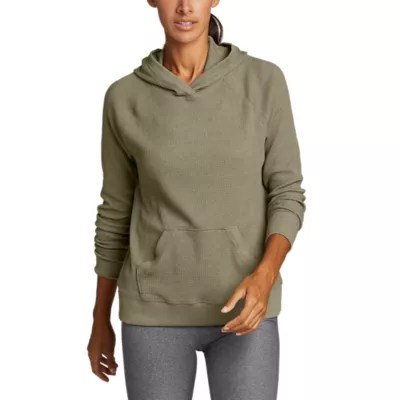 Women's Myriad Thermal Relaxed Pullover Hoodie Eddie Bauer