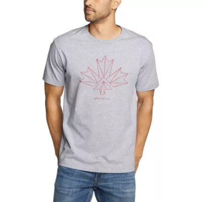 Men's Graphic Tshirt Canada Vector Leaf Eddie Bauer