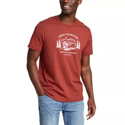 Men's Graphic Tshirt Park At Home Eddie Bauer