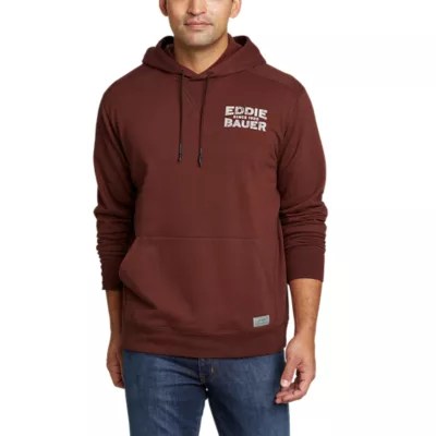 Men's Camp Fleece Pullover Hoodie Graphic Eddie Bauer