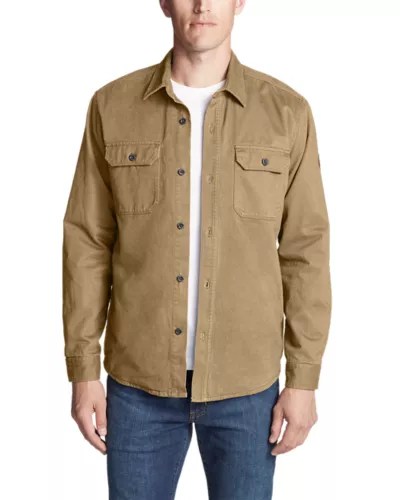 Men's Legend Wash Flannellined Shirt Jacket Eddie Bauer