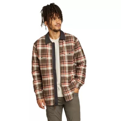 Men's Eddie's Favorite Flannel Faux Shearlinglined Shirt Jacket