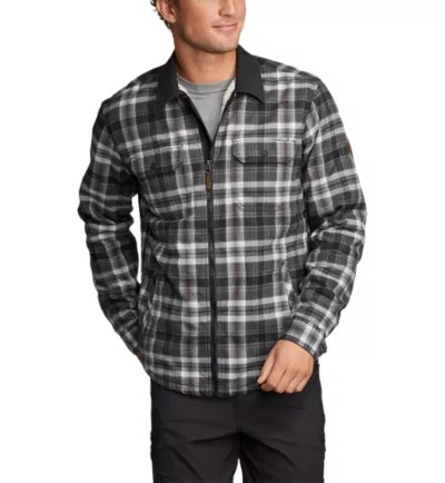 Men's Eddie's Favorite Flannel Faux Shearlinglined Shirt Jacket