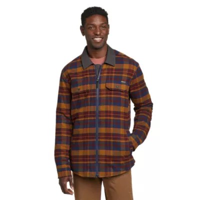 Men's Eddie's Favorite Faux Shearlinglined Flannel Shirt Jacket