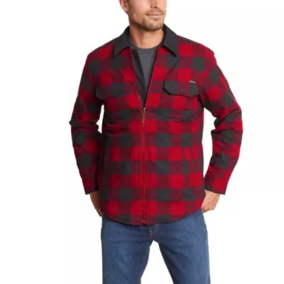Men's Eddie's Favorite Flannel Sherpalined Shirt Jacket Eddie Bauer