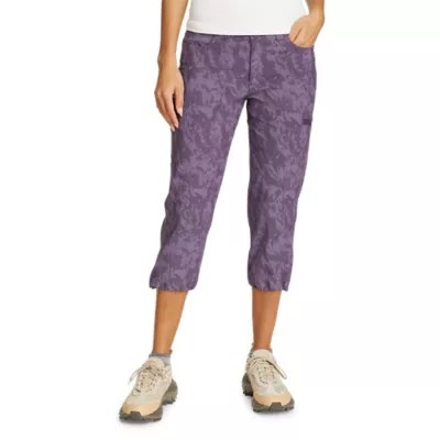 Women's Rainier Capris Camo Print Eddie Bauer Outlet