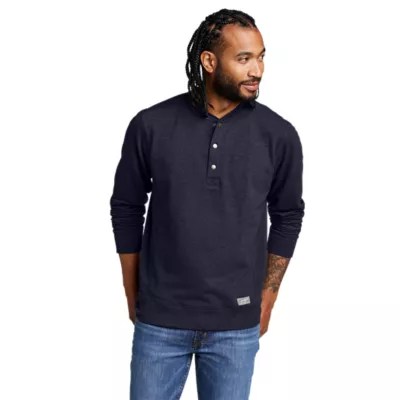 Men's Everyday Fleece Longsleeve Henley Eddie Bauer Outlet