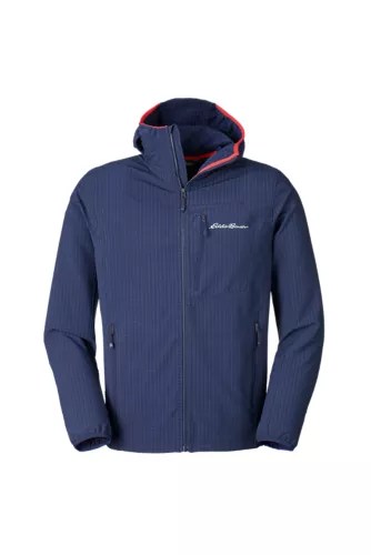 Men's Sandstone Backbone Grid Hoodie Eddie Bauer