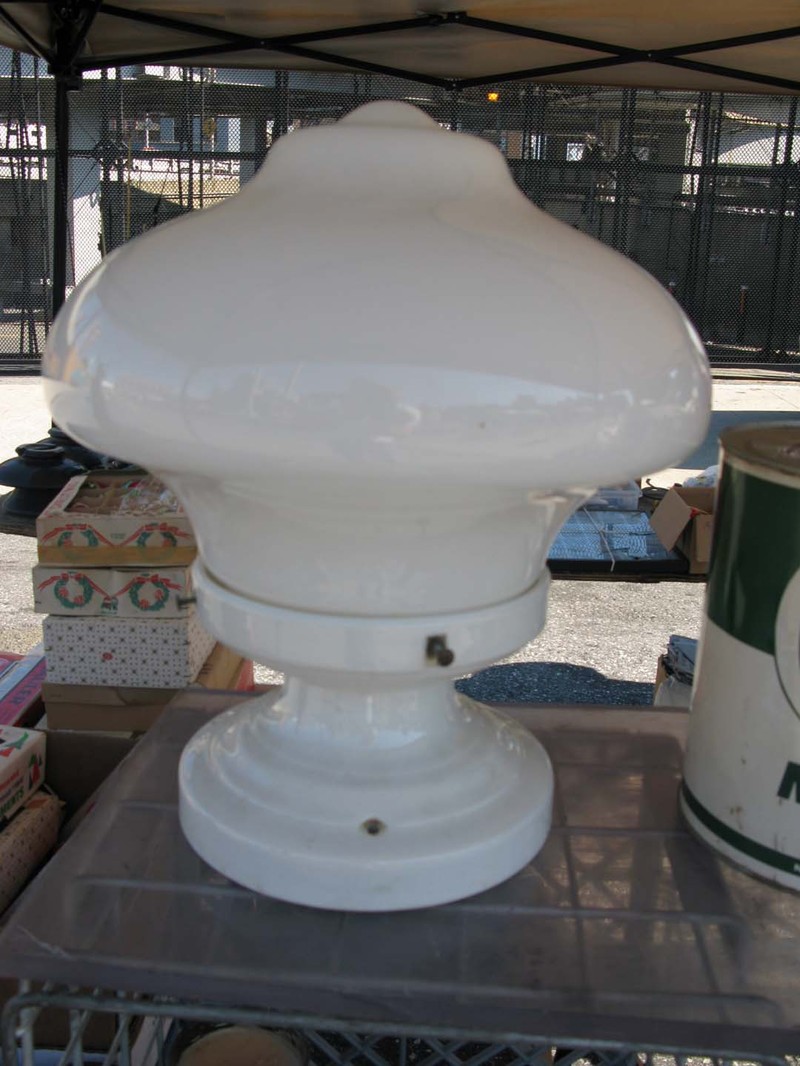 » Before & After Vintage Porcelain Light Fixture