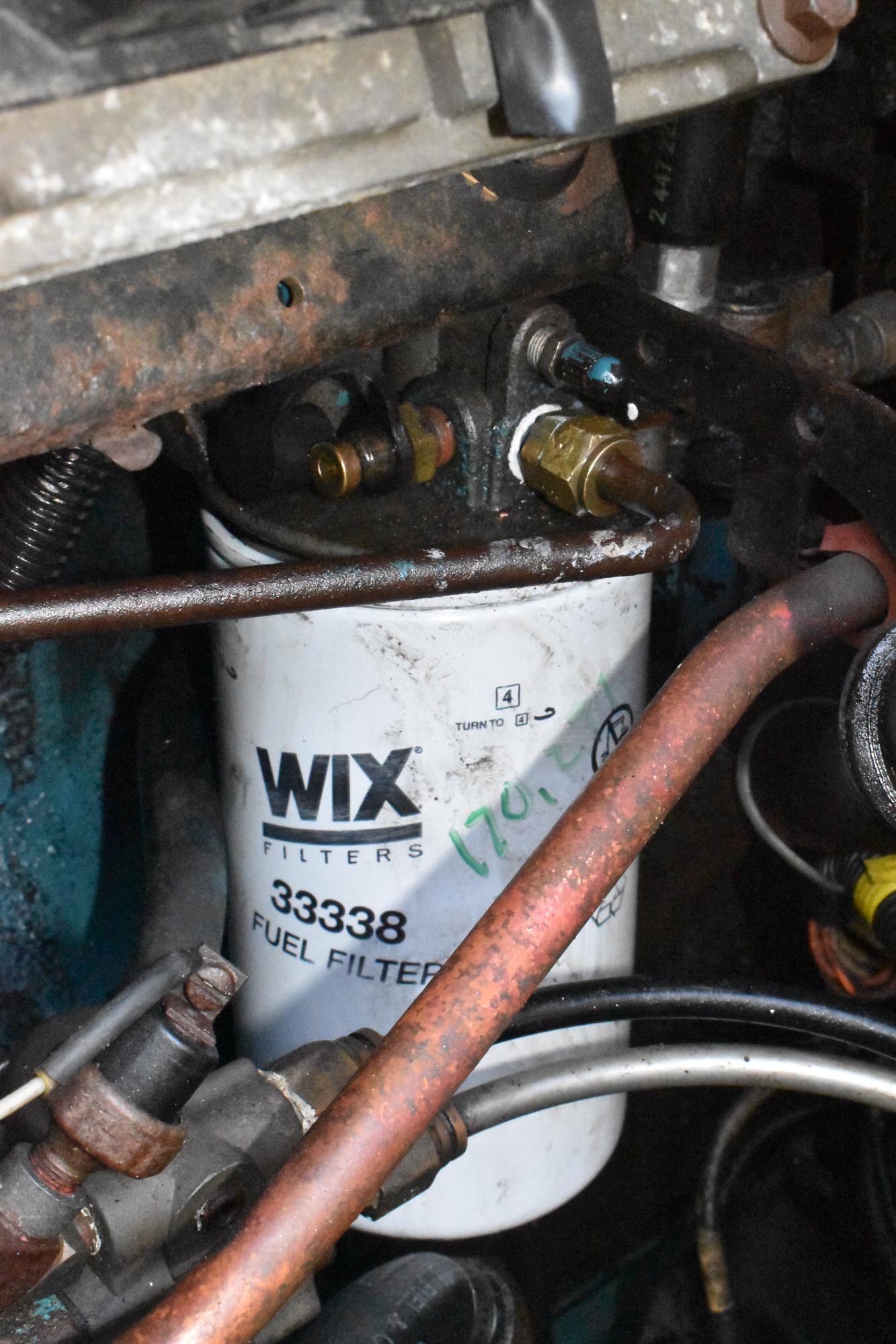 Replacing the Skoolie Fuel Filter in a DT466E The EddyLine