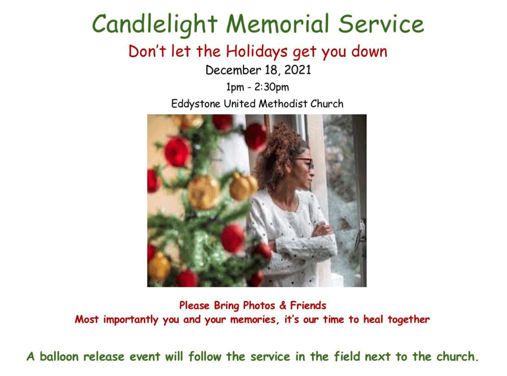 Candlelight Memorial Service Eddystone Borough