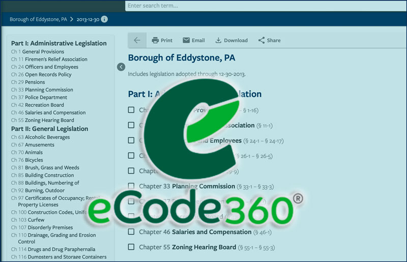 Code & Zoning Eddystone Borough