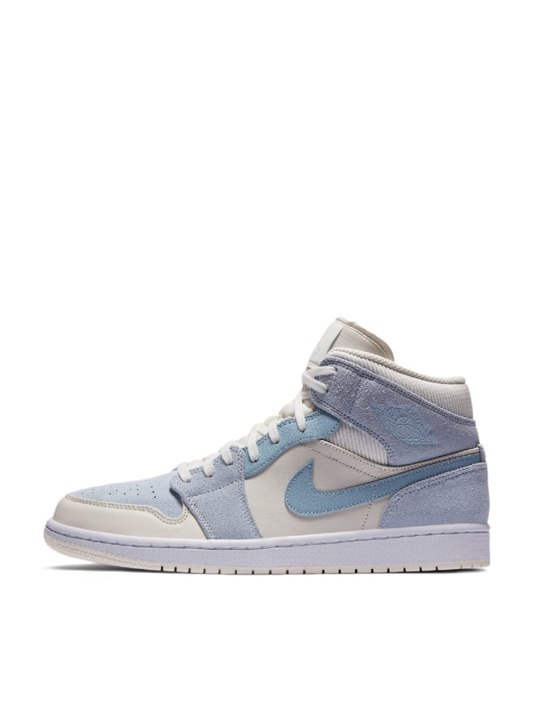 Air Jordan 1 Mid Mixed Textures Blue Edenay Store