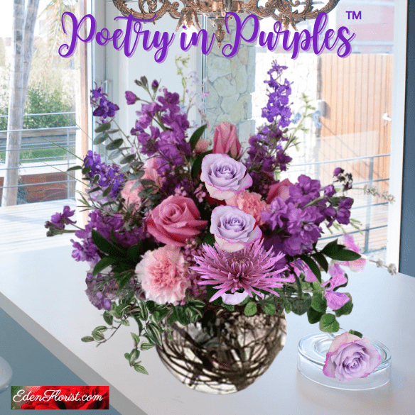 Poetry in Purples™ Bouquet Eden Florist South Florida Flowers for Any Occasion