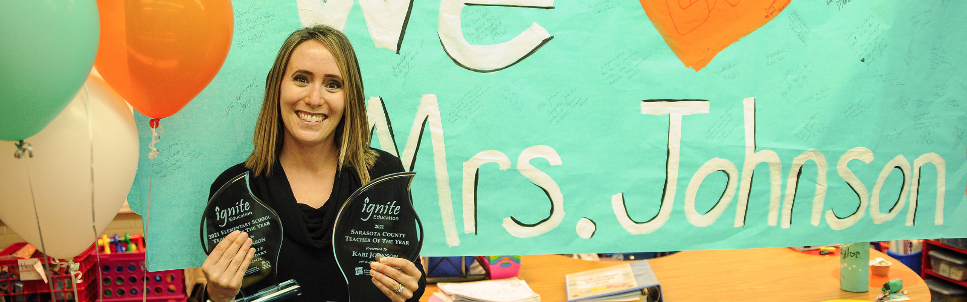 'Mom away from home' named Sarasota County's Teacher of the Year