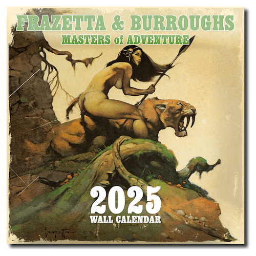 Frank Frazetta x ERB 2025 Wall Calendar (Limited Edition) Edgar Rice