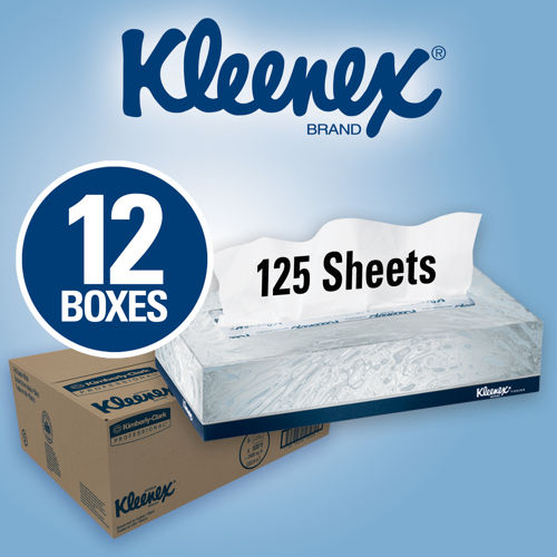 Kleenex Facial Tissue Convenience Case 2Ply 12/125ct KIM 03076