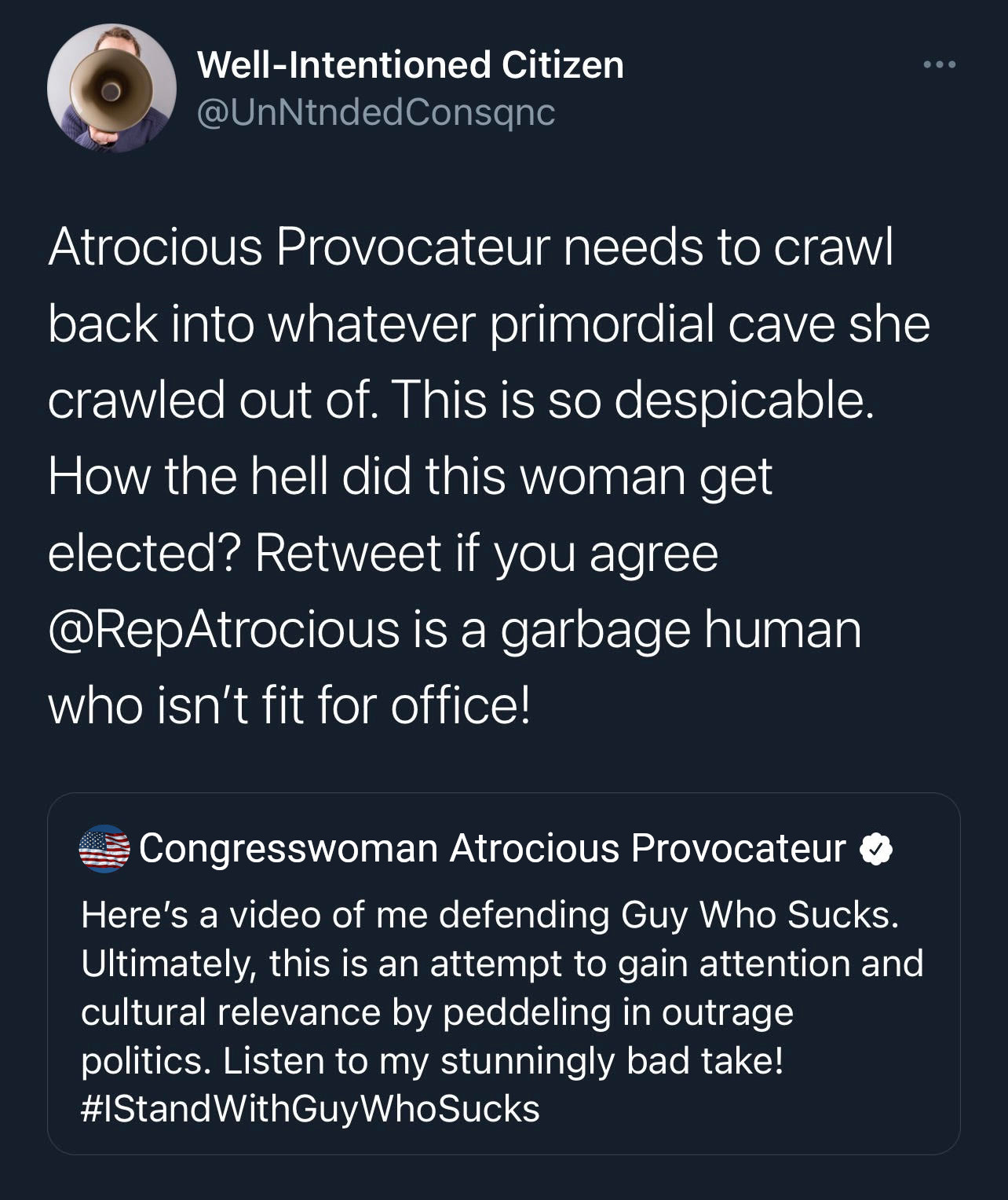 Online Discourse Every Time a Famous Awful Person Does More Awful