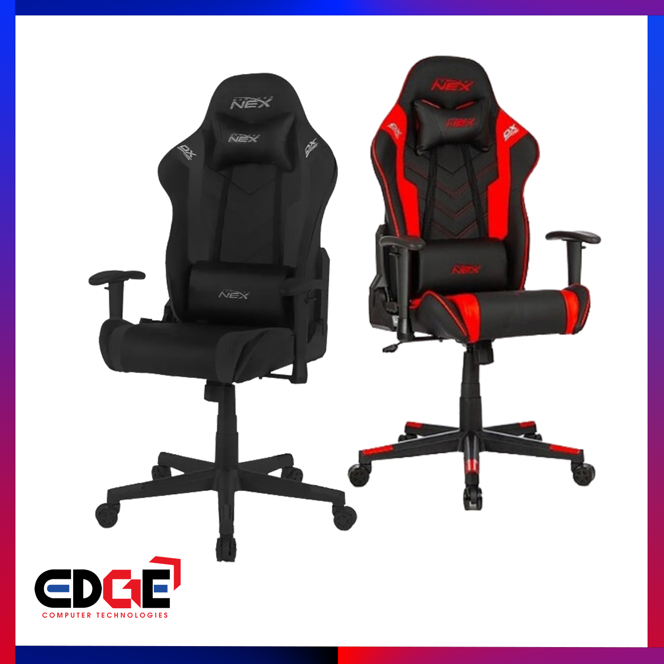 DXRACER NEX Gaming Chair w/ Lumbar Pillows EDGE Computer Technologies