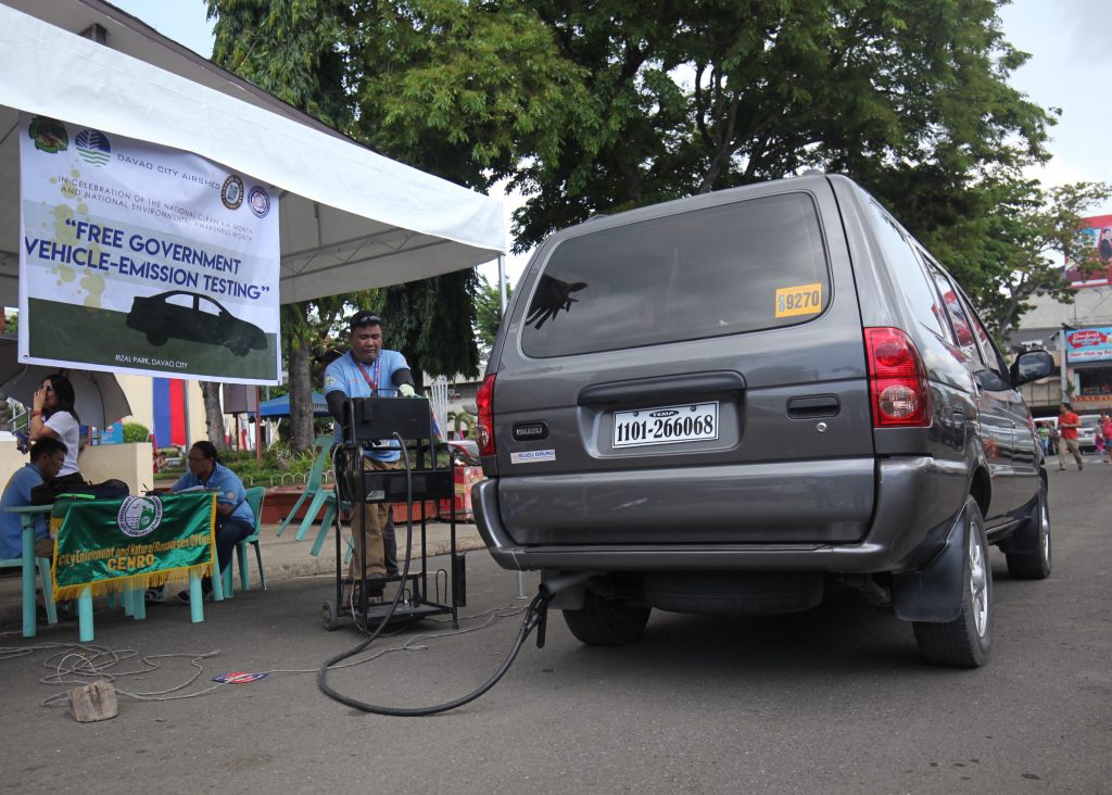 CENRO conducts free emission testing Edge Davao