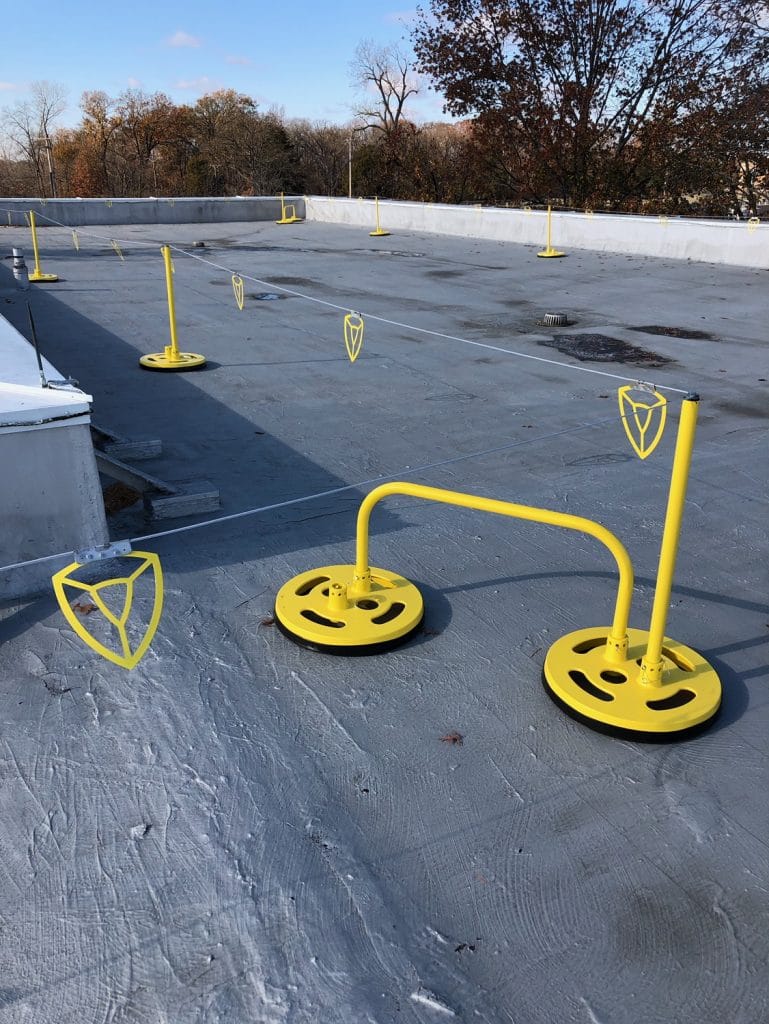 Roof Perimeter Warning Line System Spacing EDGE Fall Protection
