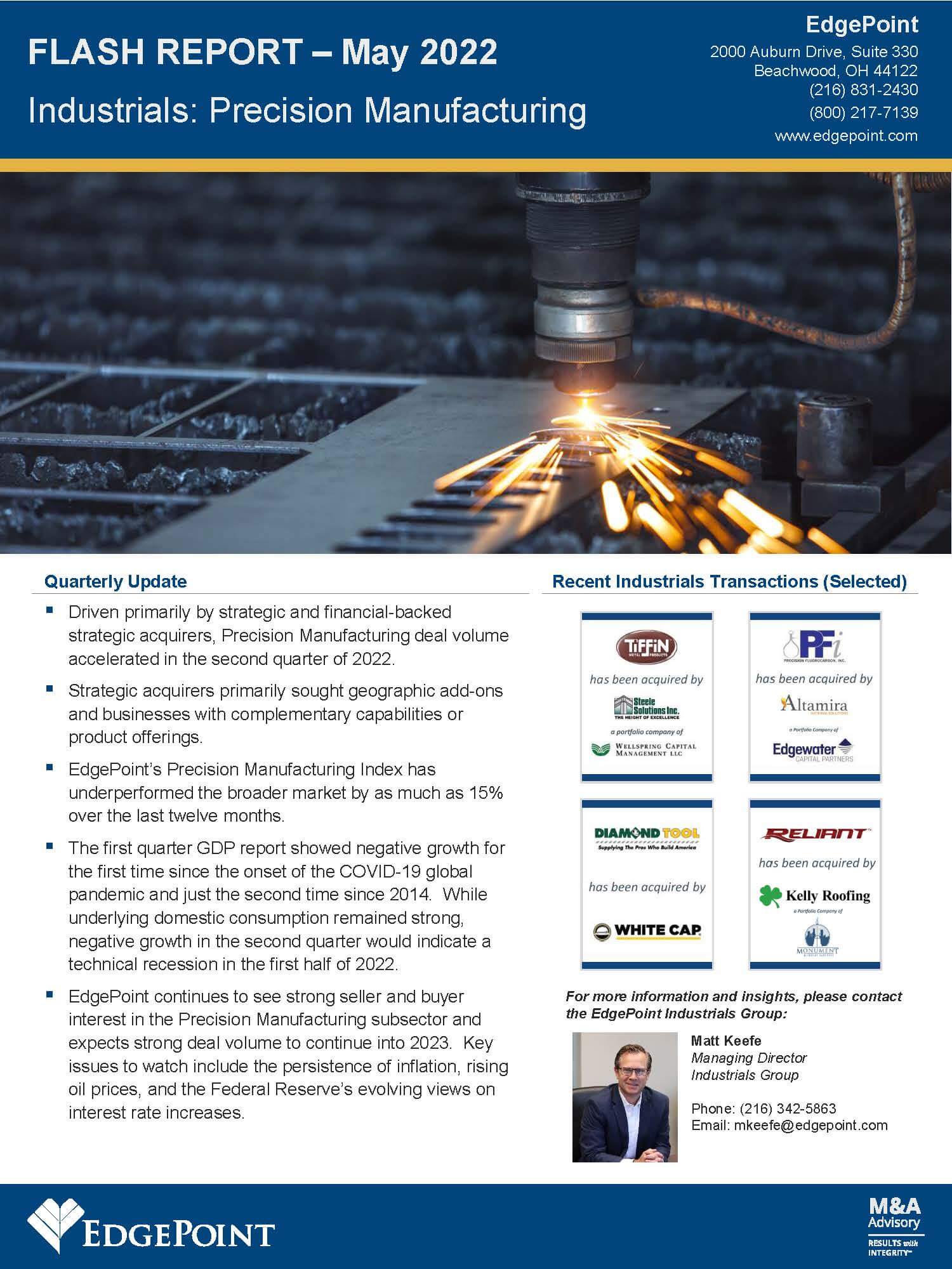 Precision Manufacturing Flash Report EdgePoint