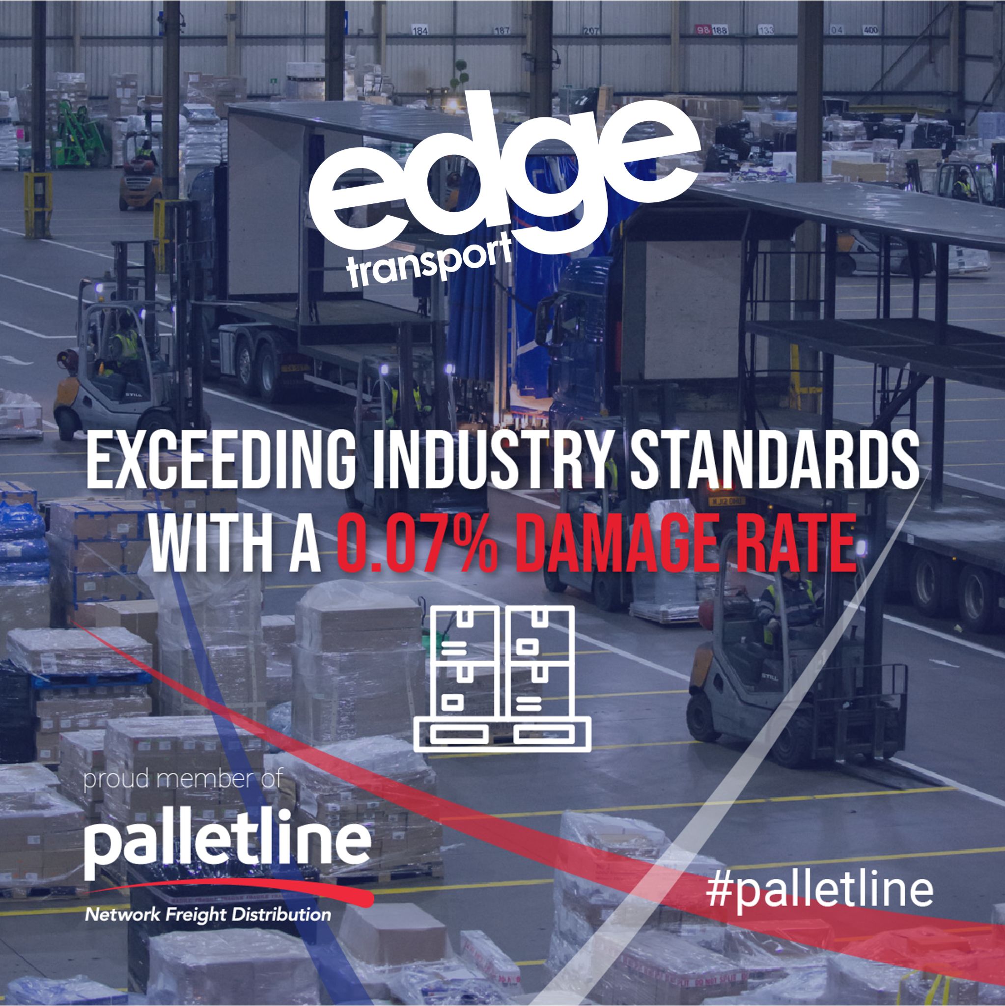 Pallet delivery utilising Palletline, the industry leading pallet network