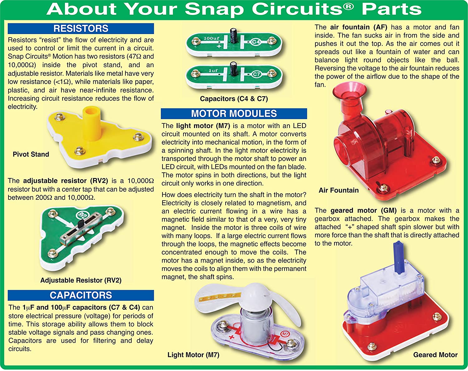 Snap Circuits Motion Kit from Elenco Electronics - EDGEucating