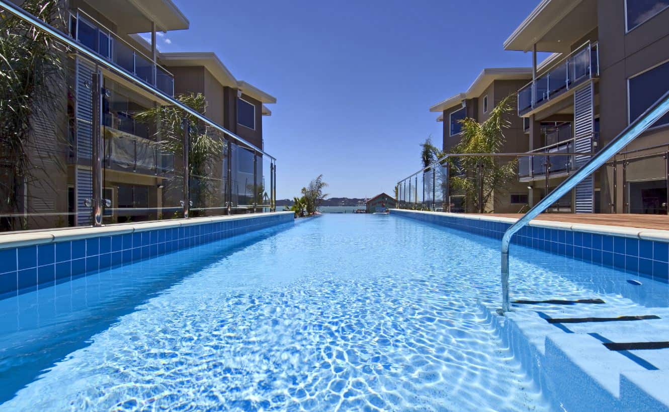 Infinity Pool Edgewater Apartments